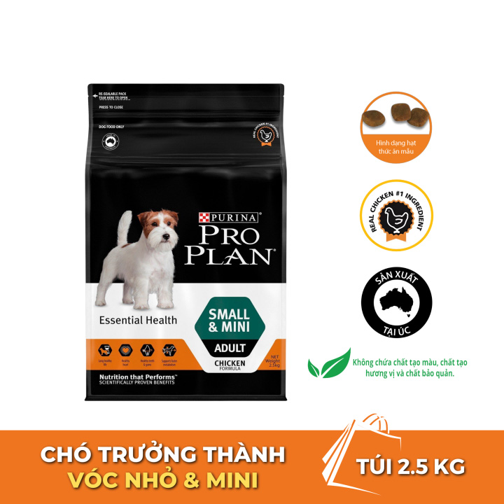 Giới thiệu về Sản phẩm Thức ăn cho chó trưởng thành PURINA PRO PLAN Small Mini Adult