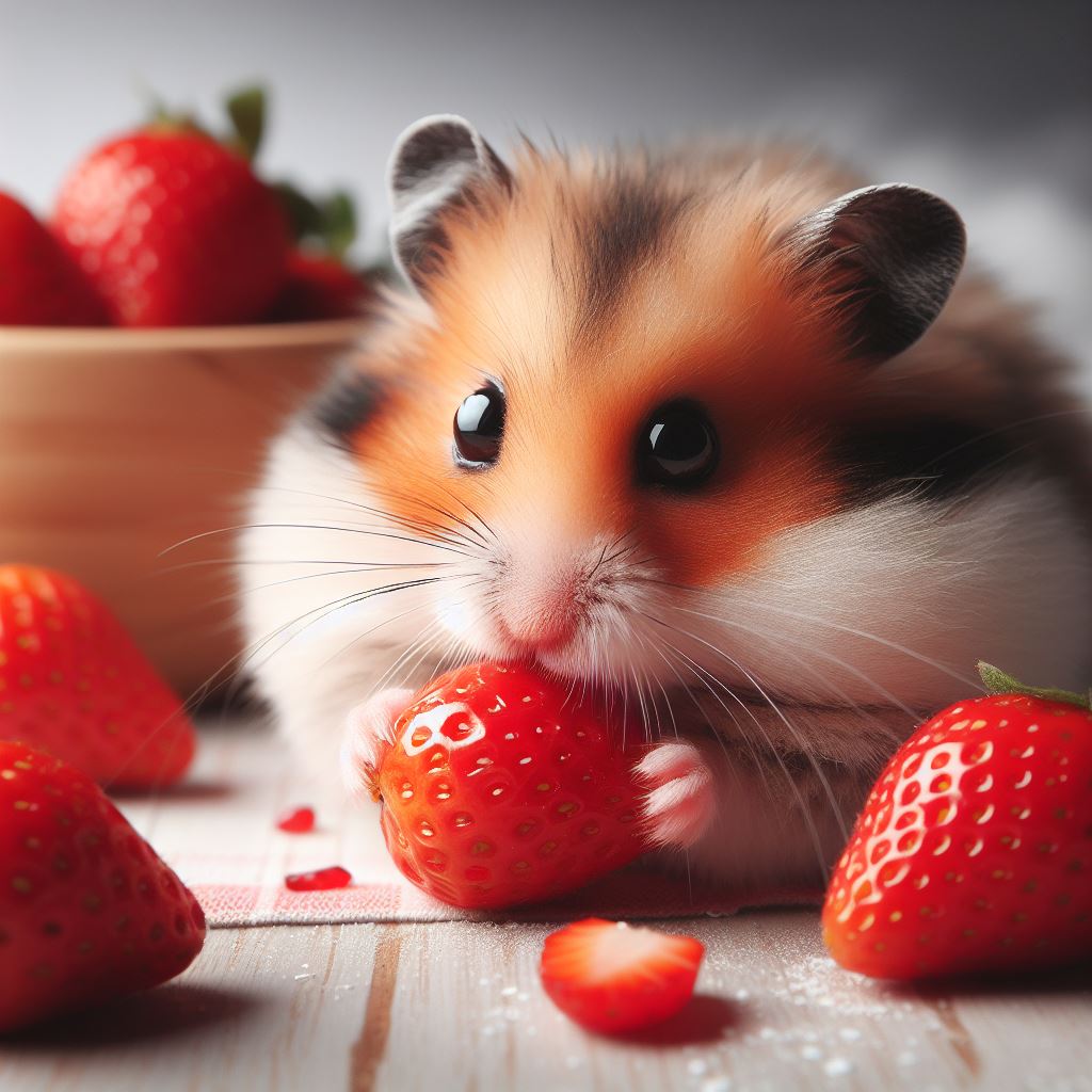 Làm thế nào để cho Chuột Hamster ăn dâu tây?